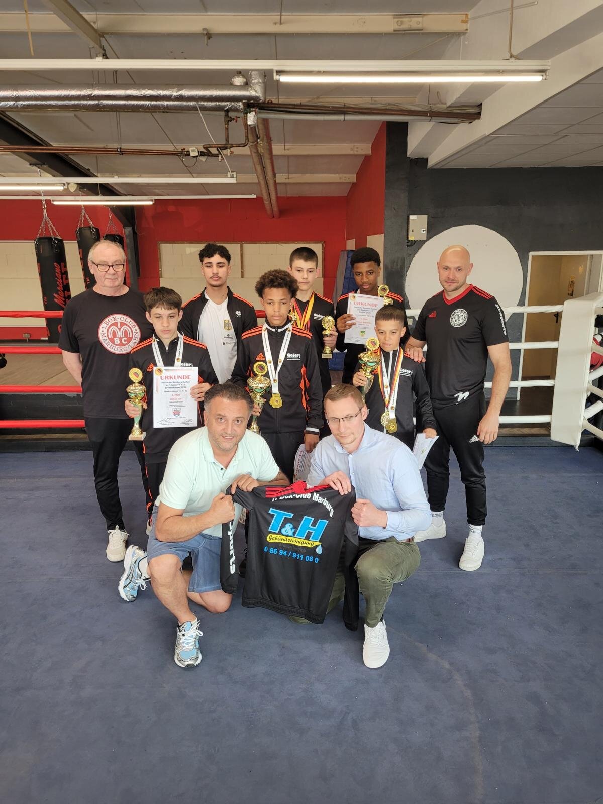 Team des 1. BC Marburg bei den Deutschen Meisterschaften